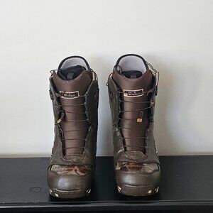 Burton Ruler snowboard boots mens size 9 brown/camo